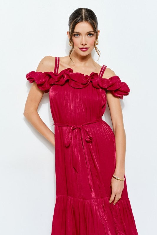 VESTIDO GUINDA