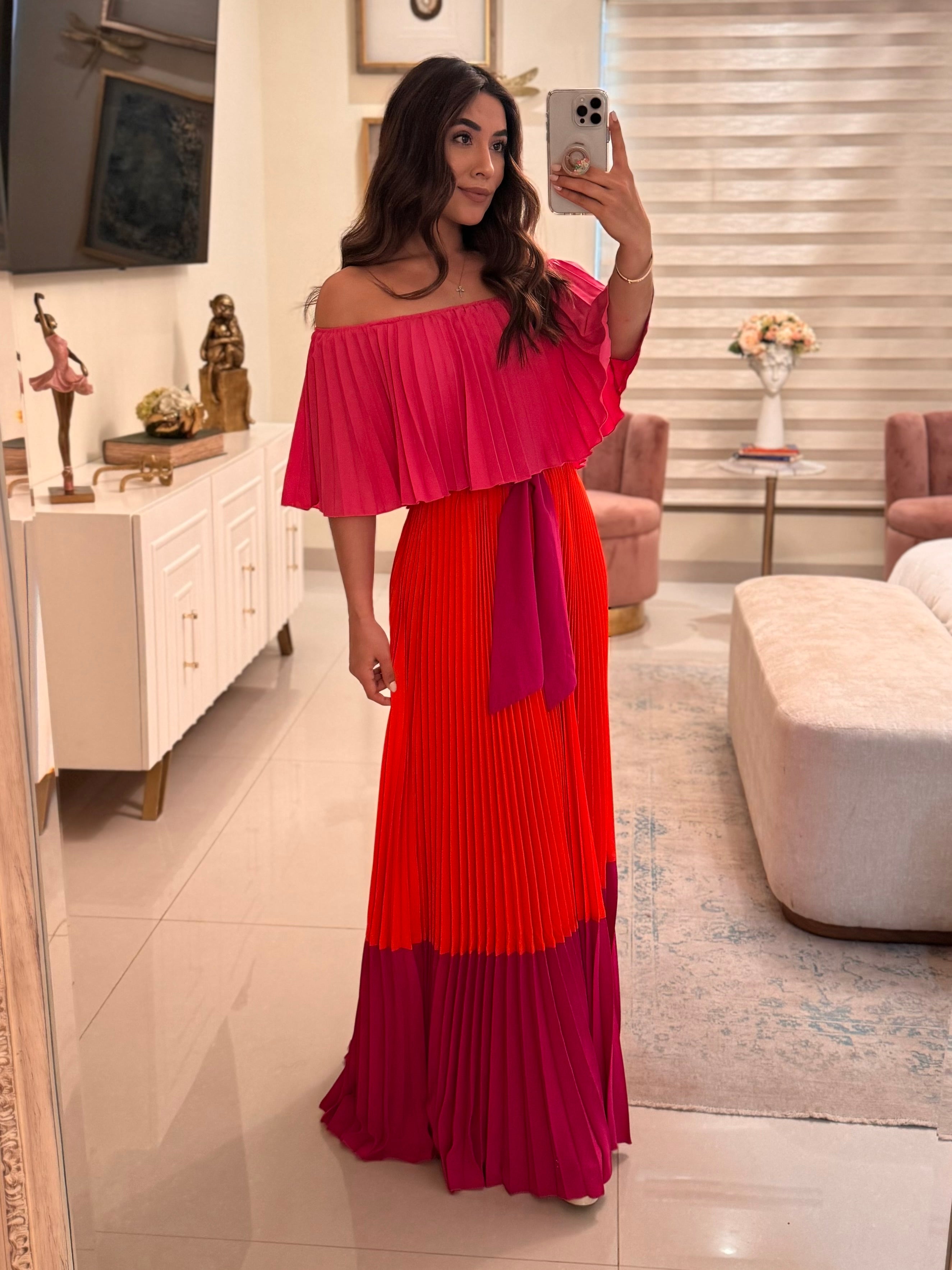 Vestido bicolor