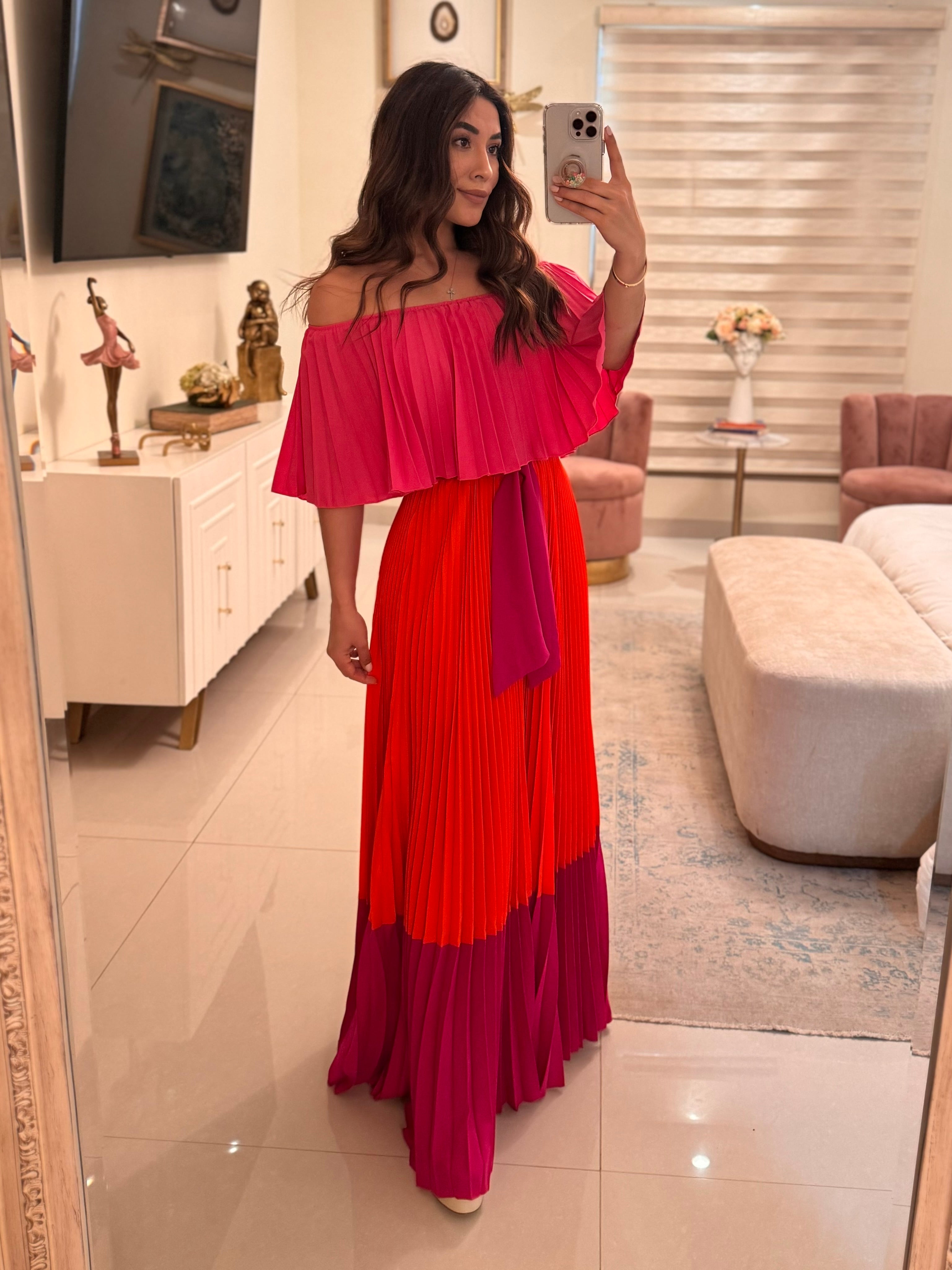 Vestido bicolor