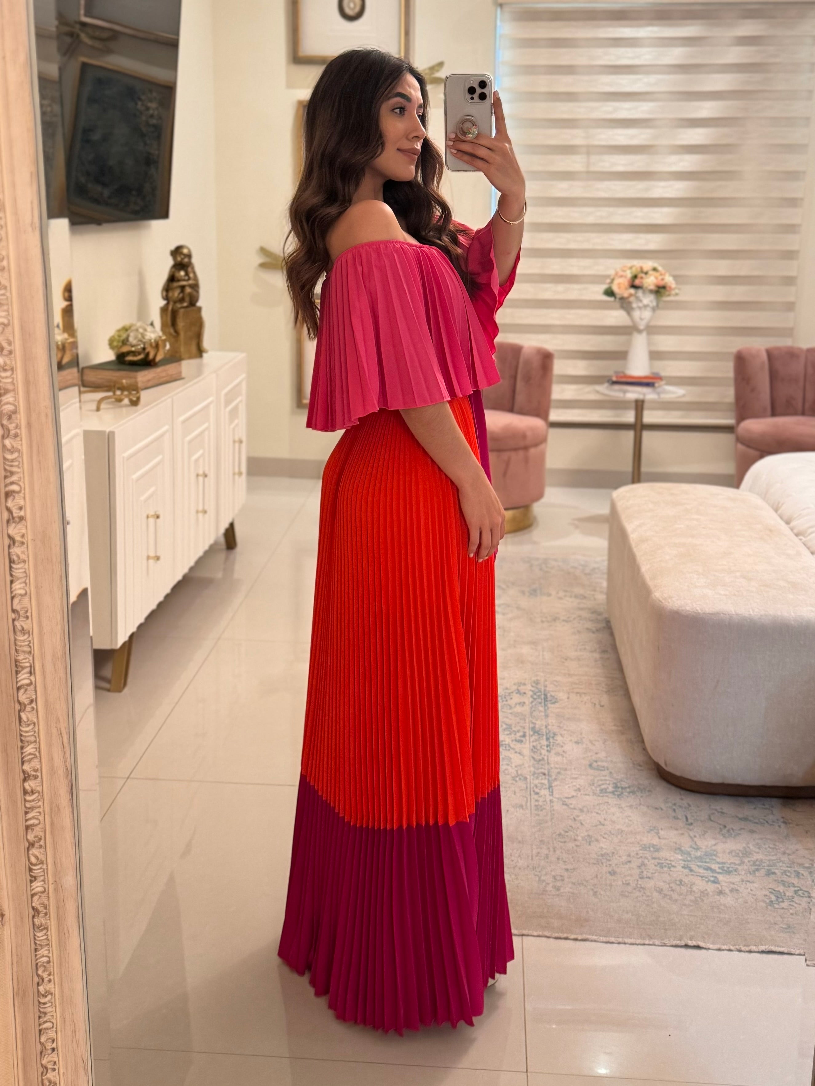 Vestido bicolor