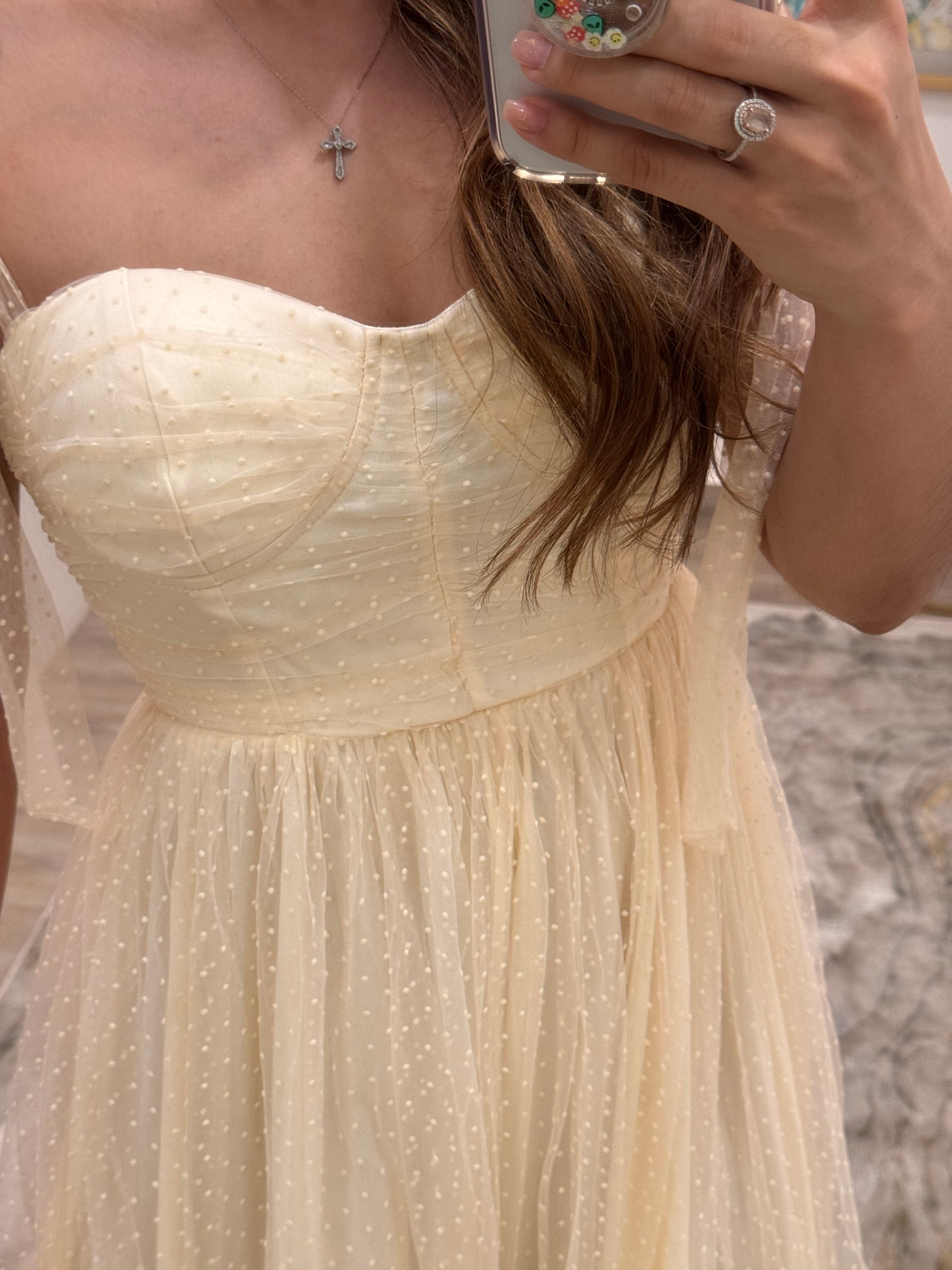 Vestido beige